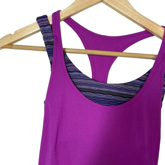 Lululemon All Sport Support Tank/Bra Combo in Ultra Violet Size 2 - Picture 10 of 13
